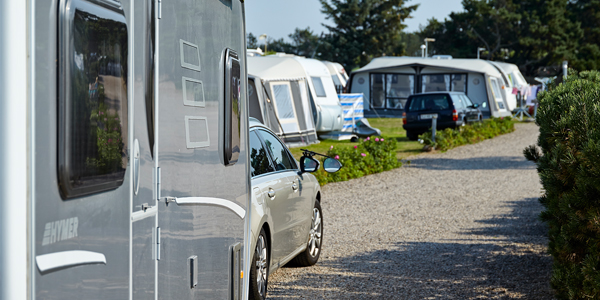 Camping at Henne Strand, located by the Danish North Sea